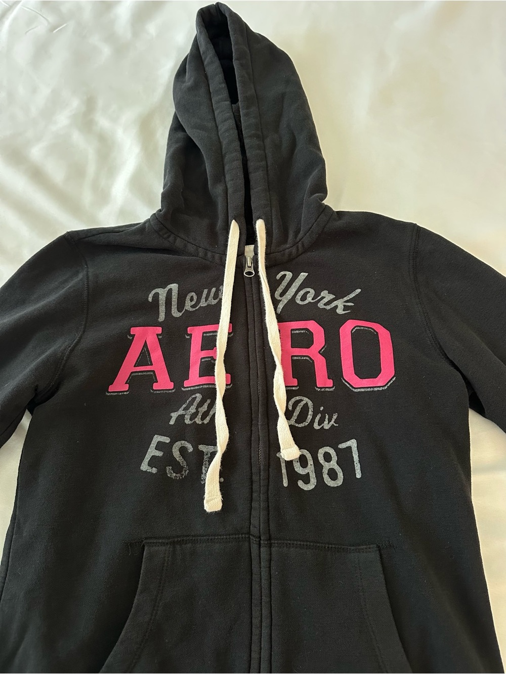 Aeropostale Black Zip-up Hoodie